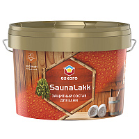 Лак Eskaro Saunalakk для бань и саун акрилатный бесцветный 2,4 л