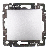 Выключатель Legrand Valena одноклавишный встраиваемый алюминий (694336)