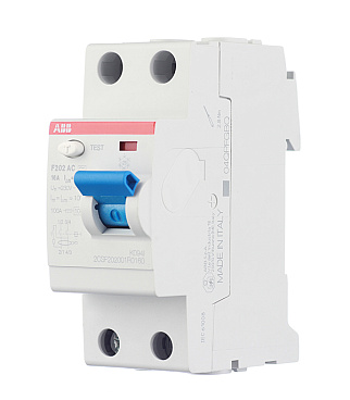 УЗО ABB S F202 16А 1P+N тип AC 10 мА 10 кА (2CSF202001R0160)
