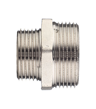 Ниппель переходной Stout 1 1/4 НР(ш) х 1 НР(ш) латунный (SFT-0004-001141)