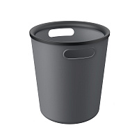 Ведро для мусора Ambient Folk 10 л пластик черный графит