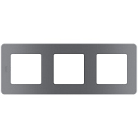 Рамка Legrand Inspiria трехместная дымчатая (673957)