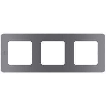 Рамка Legrand Inspiria трехместная дымчатая (673957)