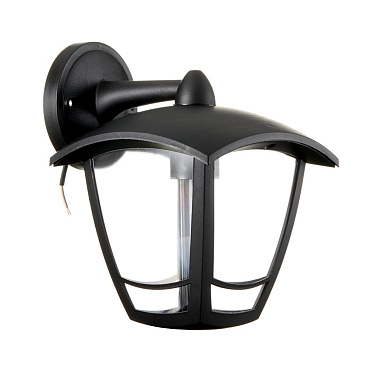 Светильник садово-парковый настенный Svet Сити Дели 2 черный E27 60 Вт IP44 (1202-02021)