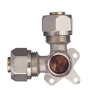 Водорозетка Tiemme двухплоскостная 20 обж(ц) х 1/2 ВР(г) (1600106)