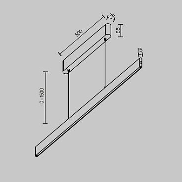 Подвесной светильник Maytoni P109PL-36W2.7-6K-W