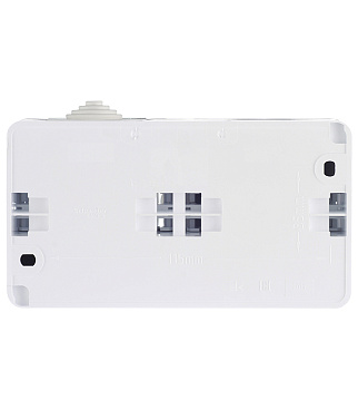 Блок выключатель и розетка Systeme Electric Этюд одноклавишный накладной белый (BPA16-241B)