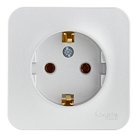 Розетка Systeme Electric Blanca накладная алюминий (BLNRA010113)