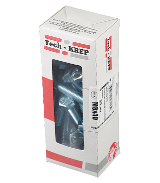 Болт оцинкованный M8x40 мм DIN 933 (25 шт.)