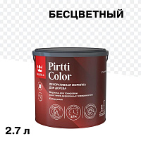 Морилка Tikkurila/Tikkivala Pirtti Color водная бесцветная 2,7 л