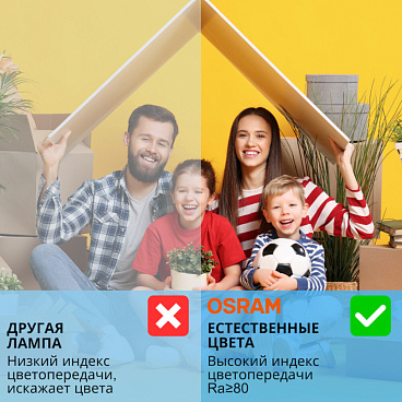 Лампа светодиодная Osram G13 T8 18 Вт 4000К нейтральный свет 220-230 В трубка 1200 мм