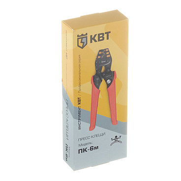 Пресс-клещи КВТ ПК-6м для обжима наконечников 1,5-6 кв.мм (78865)