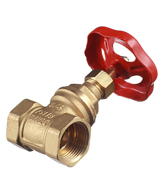 Задвижка клиновая латунный 3/4 ВР(г) х 3/4 ВР(г) вентиль