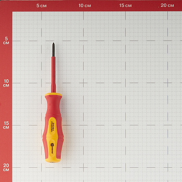 Отвертка диэлектрическая крестовая 60 мм 1000 В Кобальт (646-485) PH0