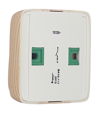 Выключатель Hegel Alfa одноклавишный накладной сосна (ВА10-113-02)