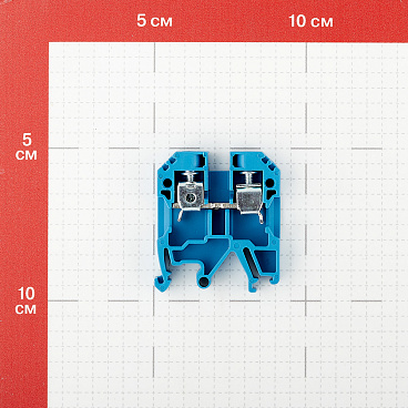 Колодка клеммная винтовая Navigator 6 кв.мм синяя (10 шт.) (612171)