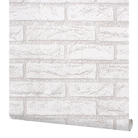 Пленка самоклеящаяся декоративная для окон и мебели кирпич серая 0,45х8 м Deluxe