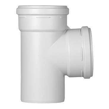 Тройник Pro Aqua Stilte Plus d110 мм 87° пластиковый шумопоглощающий для внутренней канализации