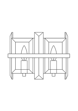 Настенный светильник (бра) Maytoni MOD201WL-02N