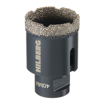 Коронка алмазная по керамограниту 40 мм Hilberg Super Hard (HH640)