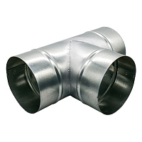 Тройник для круглых воздуховодов d315 мм 90° оцинкованный