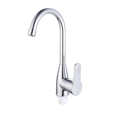 Смеситель для кухни РМС хром с высоким изливом однорычажный (PL5CH-017F)