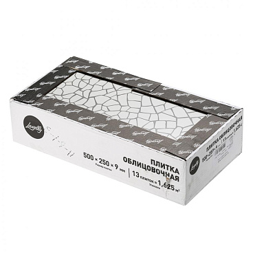 Плитка облицовочная Lavelly City Jungle Ceramic Puzzle белая 500х250х9 мм (13 шт.=1,625 кв.м)
