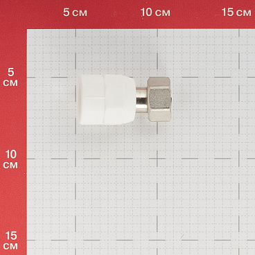 Муфта полипропиленовая Valtec с накидной гайкой 20 мм х  1/2 ЕК под евроконус (VTp.708.K.02004)