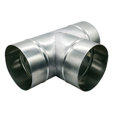 Тройник для круглых воздуховодов d315 мм 90° оцинкованный