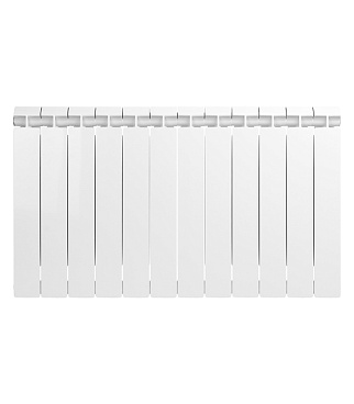 Радиатор биметаллический Global Style Extra 500 мм 12 секций 1" боковое подключение белый