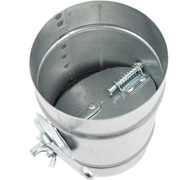 Дроссель-клапан для круглых воздуховодов d400 мм оцинкованный