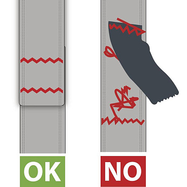 Страховочная система Delta Plus лента с индикатором падения черная (HAR24HXX)