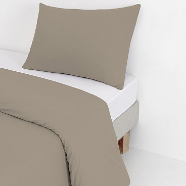 Комплект постельного белья Евро сатин Lorikeet Solo латте без простыни