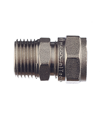 Соединитель прямой VALTEC (VTm.301.N.001604) 16 обж(ц) х 1/2 НР(ш)