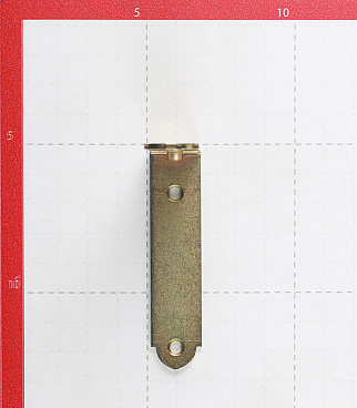 Уголок узкий оцинкованный 75х75х17х2 мм с желтой пассивацией