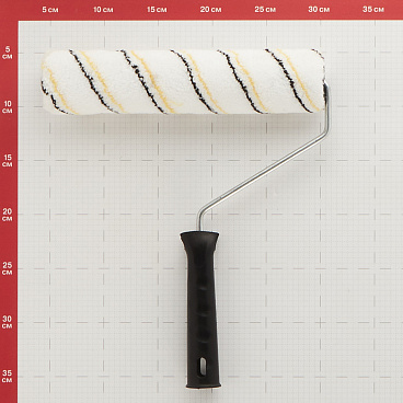 Валик микрофибра 250 мм d42 мм ворс 9 мм для водной основы с ручкой Hesler Gamburg