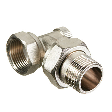 Клапан запорный угловой Arrowhead Element 3/4 НР(ш) х 3/4 ВР(г) для радиатора (215133)