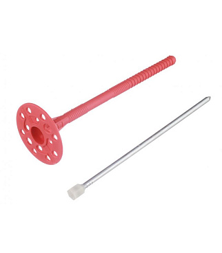 Дюбель для теплоизоляции Tech-Krep 10х180 мм металлический гвоздь с термоголовкой (200 шт.)