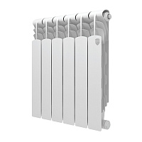 Радиатор биметаллический Royal Thermo Revolution B 500 мм 6 секций 1" боковое подключение белый