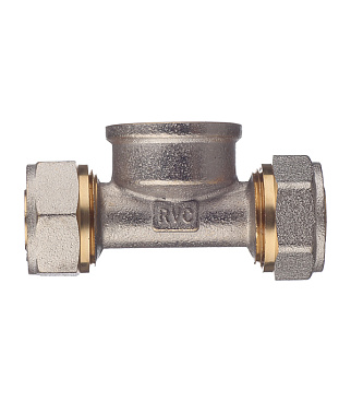 Тройник 20 обж(ц) х 3/4 ВР(г) х 20 обж(ц)