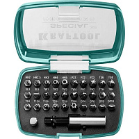 Набор бит Kraftool Special-32 (2610-H32) PH/PZ/SL/TORX 25 мм с адаптером (32 шт.)