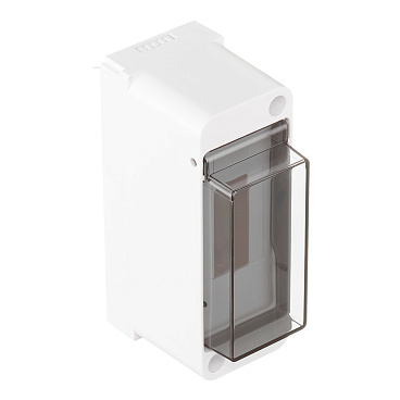 Щит распределительный навесной Systeme Electric City9 пластиковый IP40 140х55х85 мм 2 модуля прозрачная дверь белый