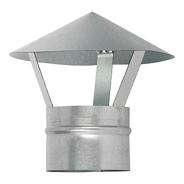 Зонт крышный оцинкованный d100 мм