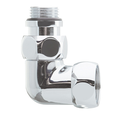 Соединитель угловой для полотенцесушителя 3/4 ВР(г) х 1/2 НР(ш) хром (2 шт.)