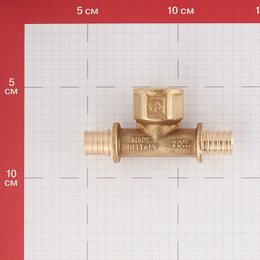 Тройник Stout 16 мм х 1/2 ВР(г) х 16 мм латунный (SFA-0028-001612)