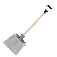Лопата снеговая Павловская Заря оцинкованный металл с деревянным черенком 1400х475 мм (156307)