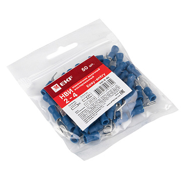 Наконечник вилочный изолированный EKF PROxima НВИ d4,3 мм 1,0-2,5 кв. мм (50 шт.)