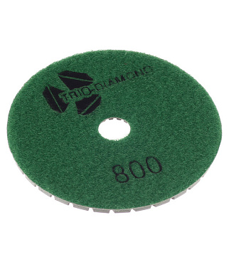 Круг алмазный шлифовальный по камню Trio-Diamond гибкий d100 мм P800 для мокрого шлифования