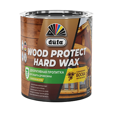 Антисептик Dufa Wood Protect Hard Wax декоративный для дерева бук 0,75 л