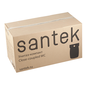 Унитаз-компакт Santek Остин с горизонтальным выпуском с сиденьем дюропласт микролифт белый (1.WH30.2.419)